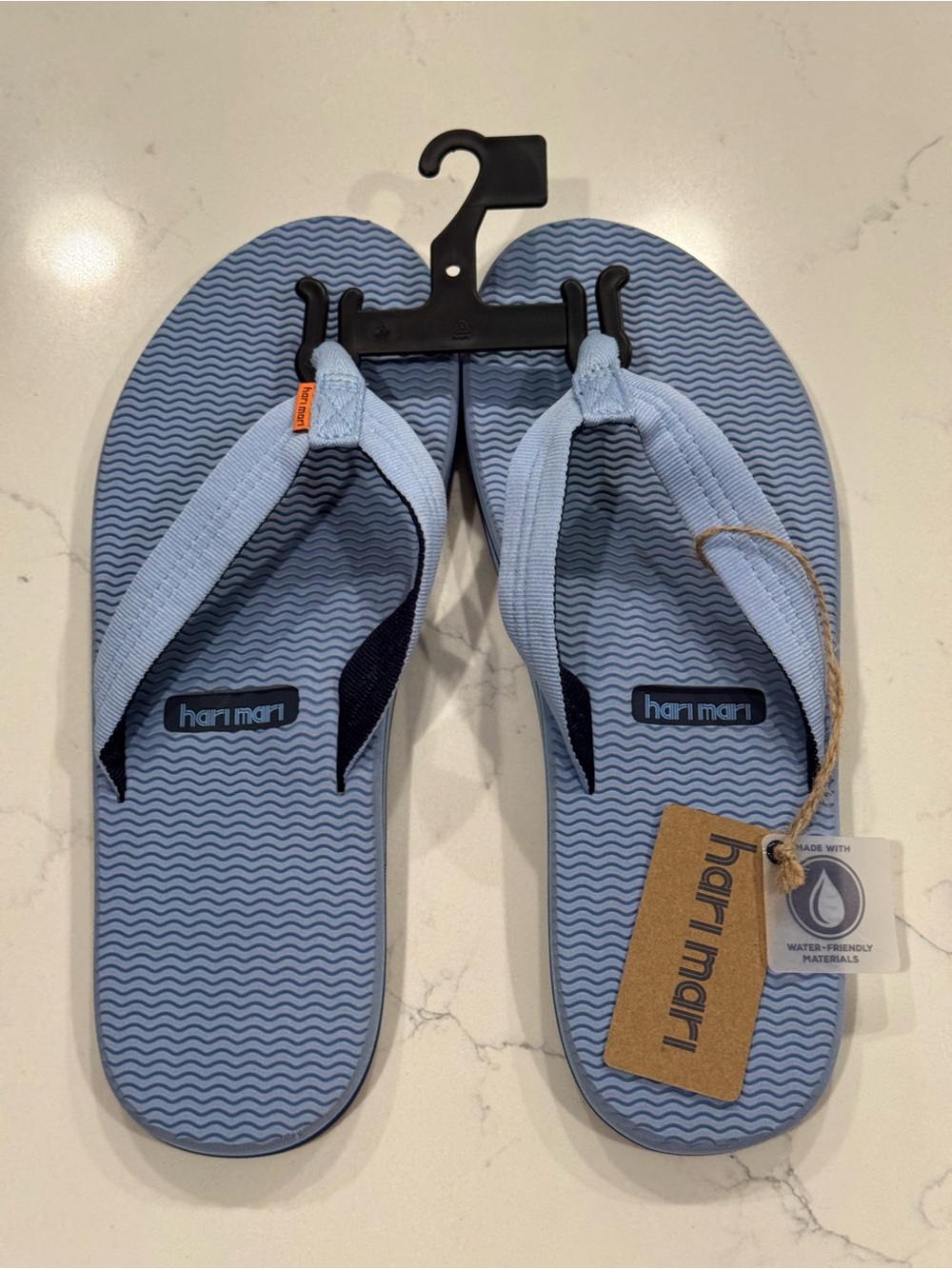 Hari Mari Dunes Sky Blue Waterproof Boat Safe Flip Flops Sandals Mens Sizes